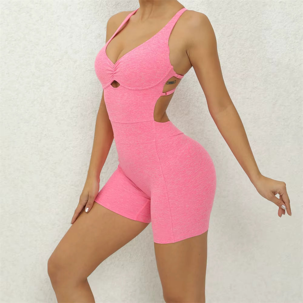 2026 Adjustable Women’s Yoga Set: One-Piece Fitness Jumpsuit for Exercise and Training – XP300