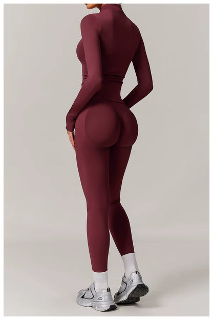 Seamless 2/3 Piece Yoga Set Women’s Gym Wear Fitness Training Outfit Sports Bra High-Waisted Leggings