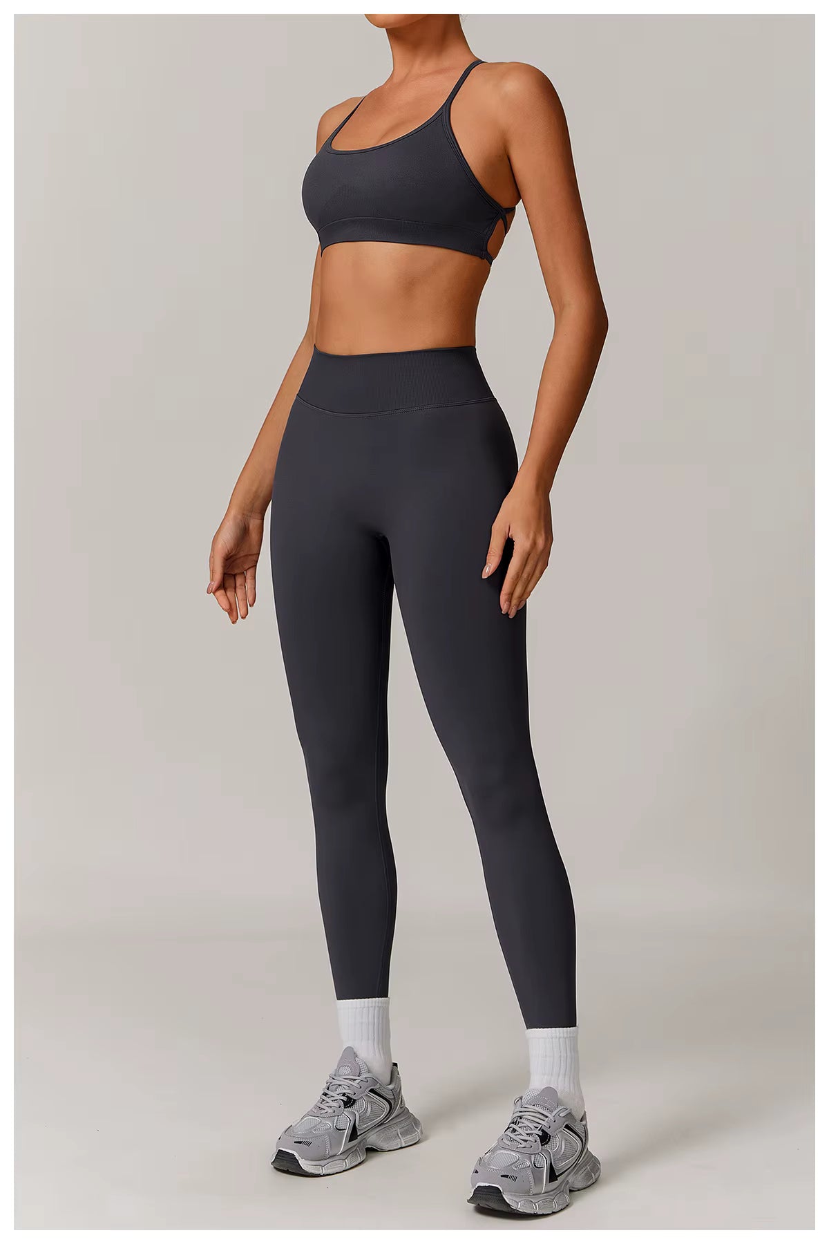 Seamless 2/3 Piece Yoga Set Women’s Gym Wear Fitness Training Outfit Sports Bra High-Waisted Leggings