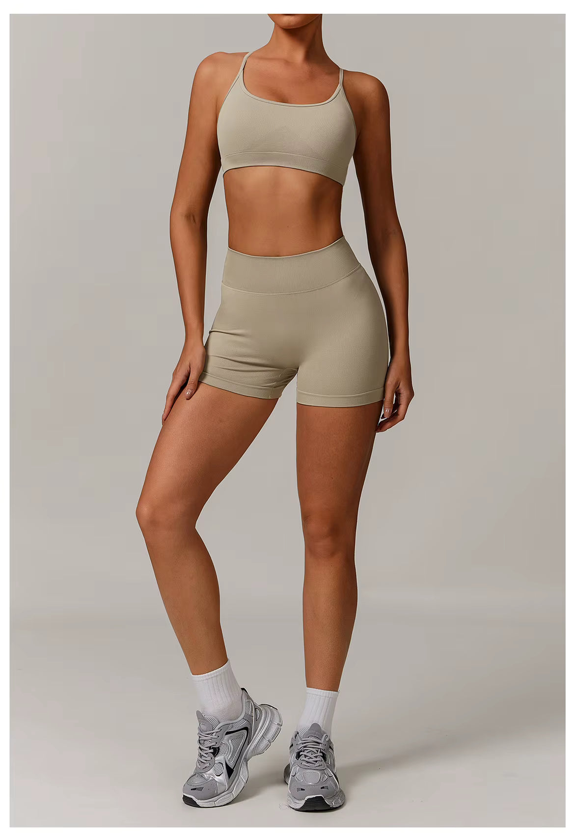 Seamless 2/3 Piece Yoga Set Women’s Gym Wear Fitness Training Outfit Sports Bra High-Waisted Leggings