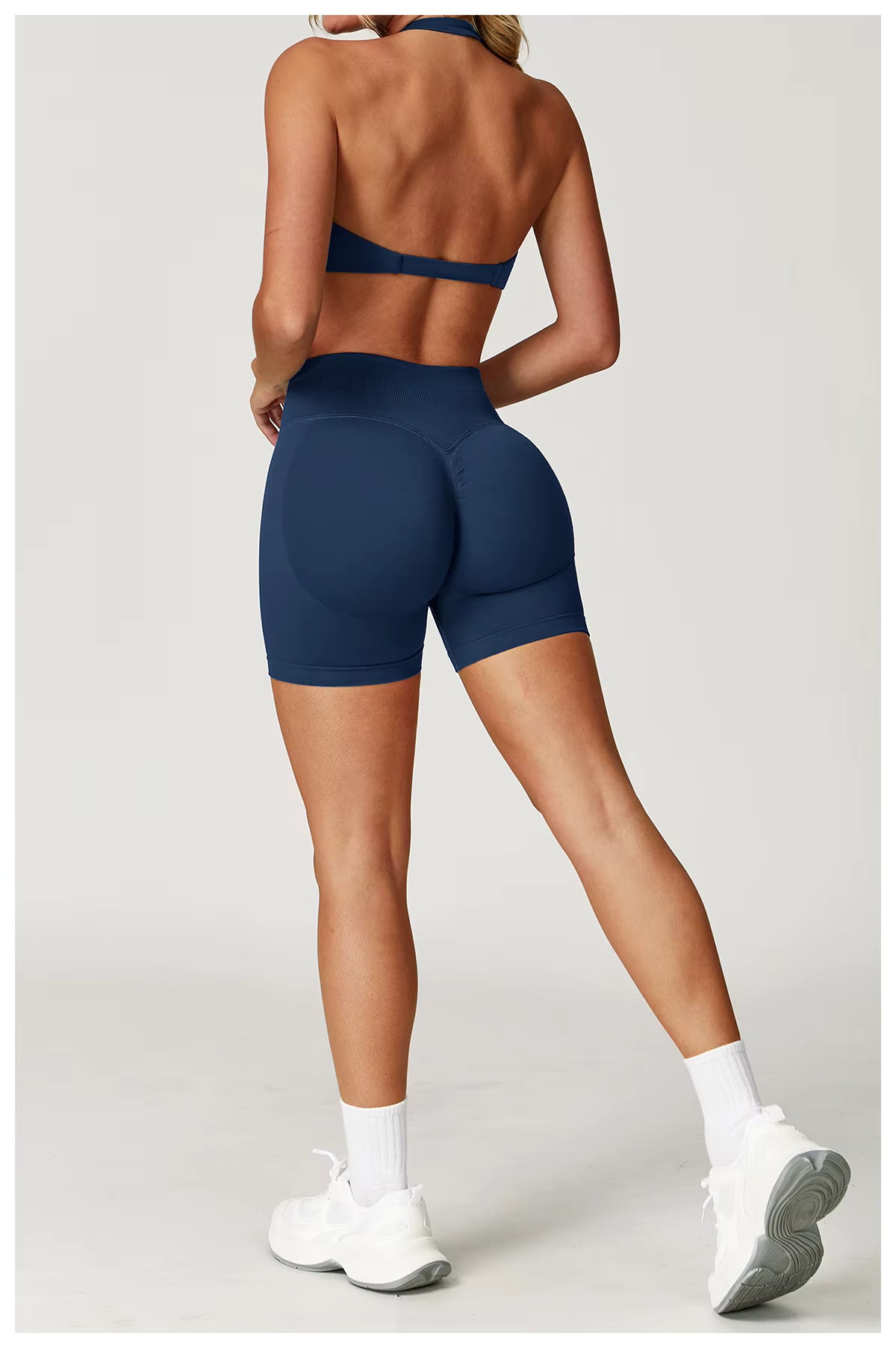 Seamless 2-piece yoga set women’s gym wear fitness tracksuit long sleeve jacket sports bra gym leggings