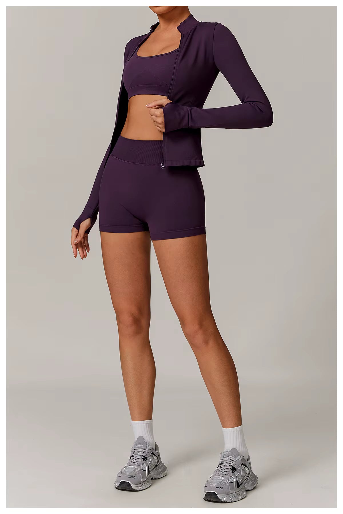 Seamless 2/3 Piece Yoga Set Women’s Gym Wear Fitness Training Outfit Sports Bra High-Waisted Leggings