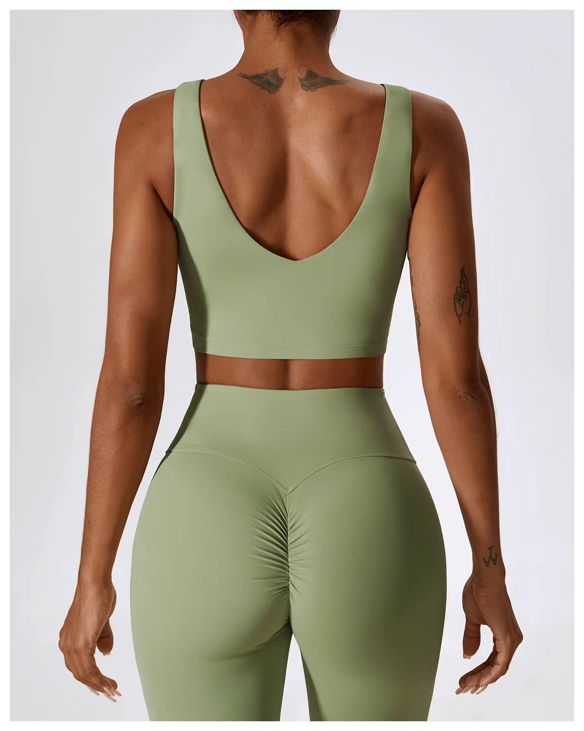 2-Piece Seamless Yoga Set: Women's Sportswear, Athletic Training Clothes, Gym Leggings & Fitness Sports Bra / Long Sleeve Crop Top