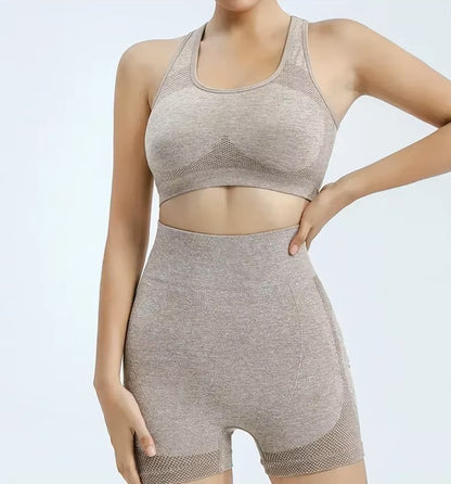 Women’s Yoga Shorts Gym Set – Sports Bras, Workout Tops for Women, Yoga Clothing, Fitness Leggings, Seamless Gym Set, Yoga Outfit Sets