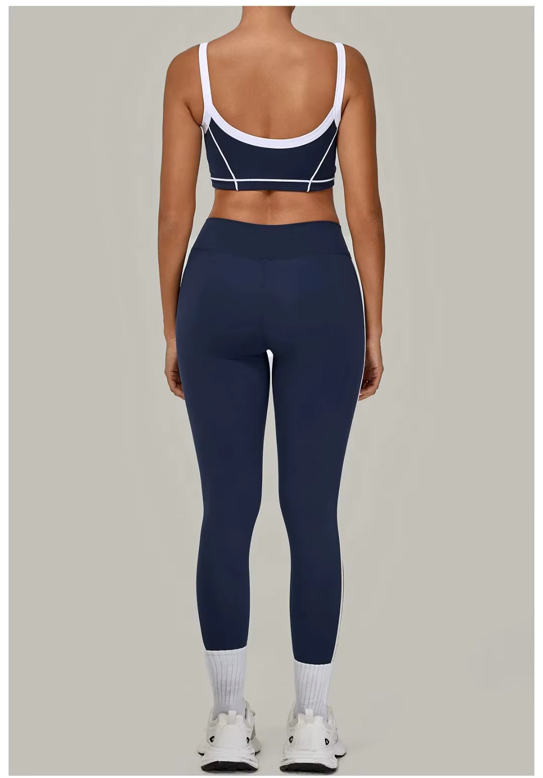 Women’s 2-Piece Yoga Set: Sports Bra with Removable Padding and High-Waisted Leggings for Fitness, Running, and Training