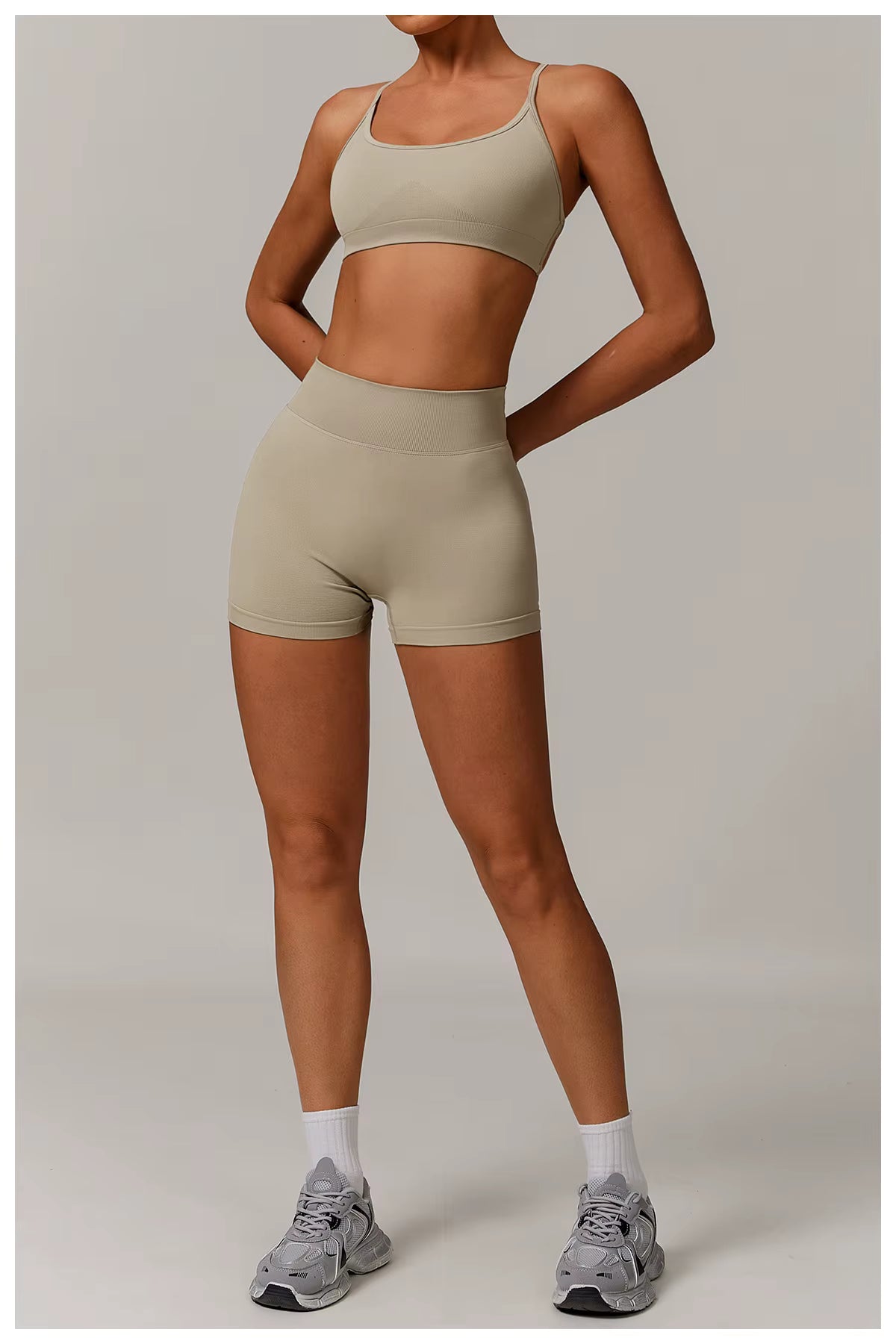 Seamless 2/3 Piece Yoga Set Women’s Gym Wear Fitness Training Outfit Sports Bra High-Waisted Leggings