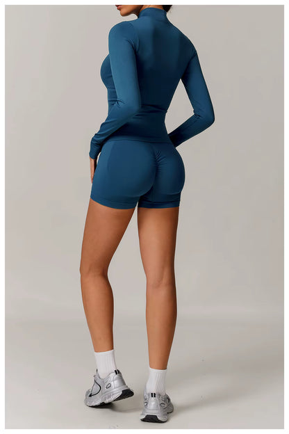 Seamless 2/3 Piece Yoga Set Women’s Gym Wear Fitness Training Outfit Sports Bra High-Waisted Leggings