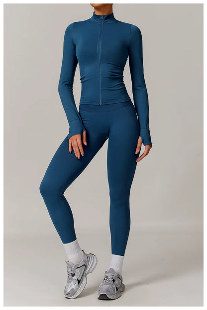 Seamless 2/3 Piece Yoga Set Women’s Gym Wear Fitness Training Outfit Sports Bra High-Waisted Leggings