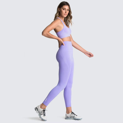 Women’s Seamless Yoga Set – Fitness Crop Top & High-Waist Tummy Control Leggings with Built-In Bra, Workout Outfit for Pilates, Gym and Running