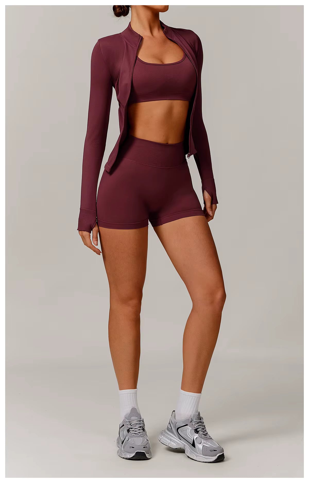 Seamless 2/3 Piece Yoga Set Women’s Gym Wear Fitness Training Outfit Sports Bra High-Waisted Leggings